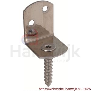 GAH Alberts vlechtschermsteun houder L-vorm RVS 83x32 mm - H51500269 - afbeelding 1