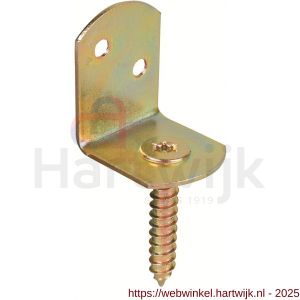 GAH Alberts vlechtschermsteun houder L-vorm geel verzinkt 83x32 mm - H51500266 - afbeelding 1