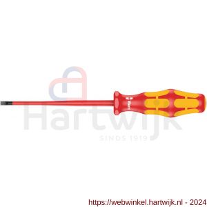 Wera 160 iS VDE geïsoleerde zaagsnede schroevendraaier kling met gereduceerde diameter 0.6x3.5x100 mm - H227400603 - afbeelding 1