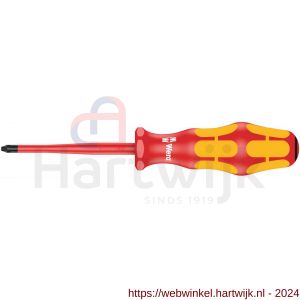 Wera 165 iS PZ VDE geïsoleerde schroevendraaier Pozidriv kling met gereduceerde diameter PZ 1x80 mm - H227400610 - afbeelding 1