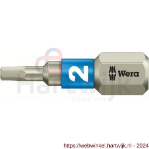 Wera 3840/1 TS zeskant bit Hex-Plus inbus RVS 2x25 mm - H227402377 - afbeelding 1