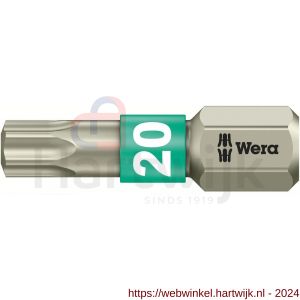 Wera 3867/1 TS Torx bit RVS TX 20x25 mm - H227402360 - afbeelding 1