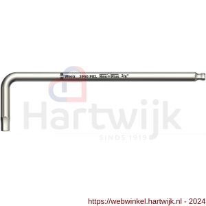Wera 3950 PKL stiftsleutel inch RVS Hex-Plus 3/32 inch x 112 mm - H227400944 - afbeelding 1