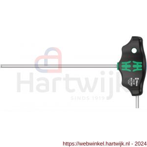 Wera 454 HF T-greep zeskant-schroevendraaier Hex-Plus vasthoudfunctie duims 9/64 inch x 150 mm - H227401013 - afbeelding 1