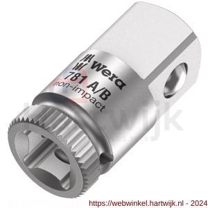 Wera 781 A 1/4 inch dopsleutel adapter 781 A/C 1/2 inch x 36 mm x 1/4 inch - H227403705 - afbeelding 2
