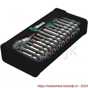 Wera 8100 SA 9 Zyklop Speed dopsleutel ratelset 1/4 inch aandrijving inch maten 28 delig - H227400413 - afbeelding 2