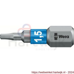 Wera 840/1 BTZ zeskant bit inbus 1.5x25 mm - H227401629 - afbeelding 1