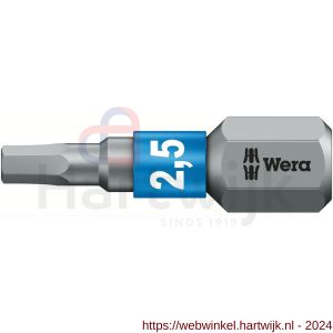 Wera 840/1 BTZ zeskant bit inbus 2.5x25 mm - H227401631 - afbeelding 1