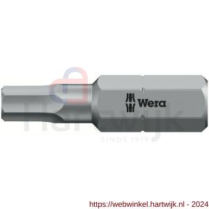 Wera 840/1 Z zeskant bit Hex-Plus inbus 1/8 inch x 25 mm - H227403116 - afbeelding 1