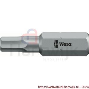 Wera 840/1 Z zeskant BO bit inbus met boring 2.5x25 mm - H227401582 - afbeelding 1