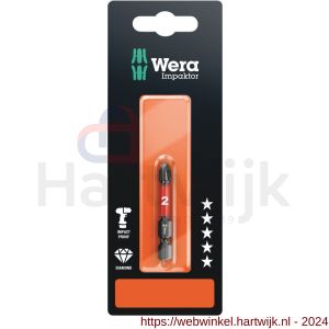 Wera 851/4 IMP DC ZB Impaktor bit Phillips PH 2x50 mm - H227402636 - afbeelding 1