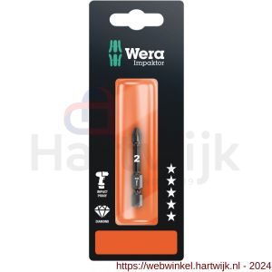 Wera 855/4 IMP DC ZB Impaktor bit Pozidriv PZ 2x50 mm - H227402638 - afbeelding 1