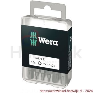 Wera 867/1 Torx bit DIY TX 15x25 mm 10 delig - H227402439 - afbeelding 1