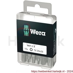 Wera 867/1 Torx bit DIY TX 25x25 mm 10 delig - H227402441 - afbeelding 1
