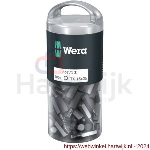 Wera 867/1 Torx bit DIY 100 TX 15x25 mm 100 delig Pro-Box - H227402450 - afbeelding 1