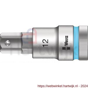 Wera 8740 C HF binnenzeskant Zyklop bitdop met 1/2 inch aandrijving vasthoudfunctie 12x60 mm - H227400363 - afbeelding 1