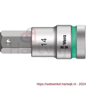 Wera 8740 C HF binnenzeskant Zyklop bitdop met 1/2 inch aandrijving vasthoudfunctie 14x60 mm - H227400364 - afbeelding 1