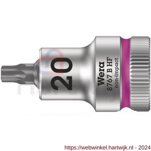 Wera 8767 B HF Torx Zyklop bitdop met 3/8 inch aandrijving vasthoudfunctie TX 20x35 mm - H227400091 - afbeelding 1