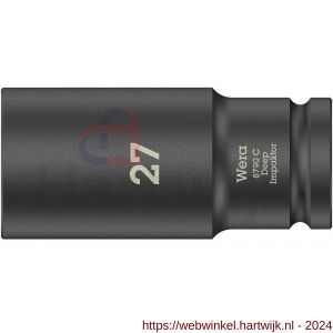 Wera 8790 C Impaktor Deep dop met 1/2 inch aandrijving 27x83 mm - H227403717 - afbeelding 1