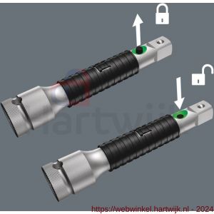 Wera 8796 LB Zyklop-verlengstuk Flexible-Lock met vrijloophuls lang 3/8 inch aandrijving 3/8 inch x 200 mm - H227400262 - afbeelding 3