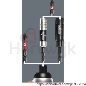 Wera 897/4 IMP Impaktor houder met spanring en magneet 1/4 inch x 75 mm - H227401770 - afbeelding 5