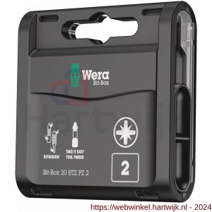 Wera Bit-Box 20 BTZ PZ bit set Pozidriv PZ 2x25 mm 20 delig - H227401793 - afbeelding 1