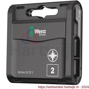 Wera Bit-Box 20 PZ bit set Pozidriv PZ 2x25 mm 20 delig - H227401792 - afbeelding 1