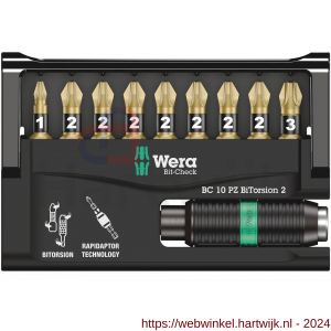 Wera Bit-Check 10 PZ BiTorsion 2 10 delig - H227403397 - afbeelding 2