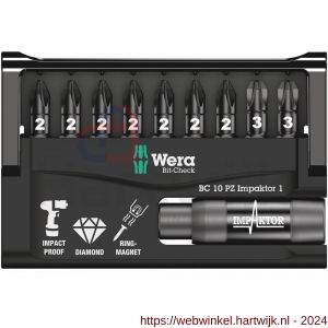 Wera Bit-Check 10 PZ Impaktor 1 10 delig - H227401775 - afbeelding 2