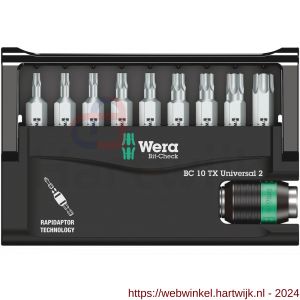 Wera Bit-Check 10 TX Universal 2 bit set Torx 10 delig - H227401661 - afbeelding 2