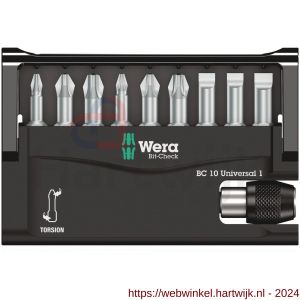 Wera Bit-Check 10 Universal 1 bit set 10 delig - H227401553 - afbeelding 2