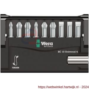 Wera Bit-Check 10 Universal 4 bit set 10 delig - H227401552 - afbeelding 2