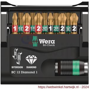 Wera Bit-Check 12 Diamond 1 bit set 12 delig - H227401690 - afbeelding 2