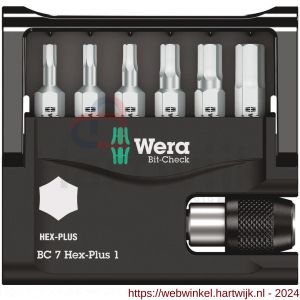 Wera Bit-Check 7 Hex-Plus 1 bit set inbus 7 delig - H227401556 - afbeelding 2