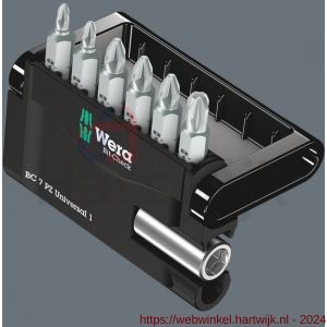 Wera Bit-Check 7 PZ Universal 1 bit set Pozidriv 7 delig - H227401570 - afbeelding 3