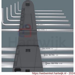 Wera 950/9 L Hex-Plus HF 1 stiftsleutelset metrisch verchroomd vasthoudfunctie 9 delig - H227400882 - afbeelding 6