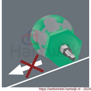 Wera 368 Stubby schroevendraaier voor binnenvierkant-schroeven nummer 1x25 mm - H227400674 - afbeelding 6