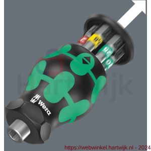 Wera Kraftform Kompakt Stubby Magazin 1 bitschroevendraaier met bitmagazijn 6 delig - H227403912 - afbeelding 4