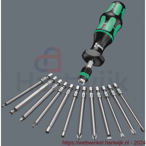 Wera Kraftform Kompakt 60 Torque 1 draaimomentschroevendraaier met bit set 1,2-3,0 Nm 17 delig - H227401812 - afbeelding 3