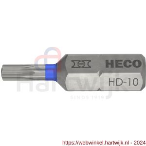 Heco schroefbit Heco-Drive HD-10 kleur ring blauw in blister 10 stuks - H50803385 - afbeelding 1