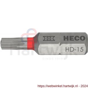 Heco schroefbit Heco-Drive HD-15 kleur ring rood in blister 10 stuks - H50803386 - afbeelding 1