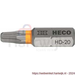 Heco schroefbit Heco-Drive HD 20 kleur ring oranje in blister 10 stuks - H50803387 - afbeelding 1