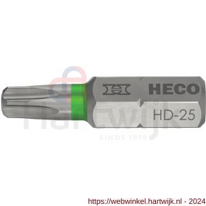Heco schroefbit Heco-Drive HD 25 kleur ring groen in blister 10 stuks - H50803388 - afbeelding 1
