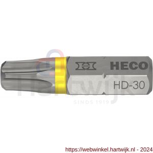 Heco schroefbit Heco-Drive HD 30 kleur ring geel in blister 10 stuks - H50803389 - afbeelding 1