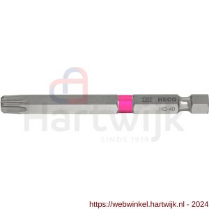 Heco lange schroefbit Heco-Drive HD 40 HD-40 kleur ring roze in blister 3 stuks - H50803384 - afbeelding 1