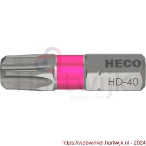 Heco schroefbit Heco-Drive HD 40 kleur ring roze in blister 10 stuks - H50803390 - afbeelding 1