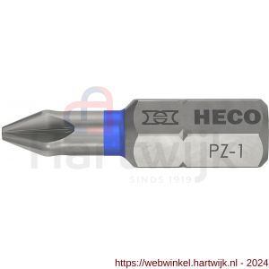 Heco schroefbit Pozi-Drive PZD 1 kleur ring blauw in blister 10 stuks - H50803378 - afbeelding 1
