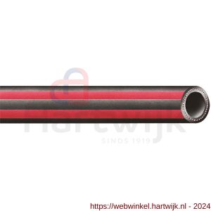 Baggerman Trix-Rotstrahl 15 waterslang dekwasslang 38x50 mm zwart-rood geribd - H50051163 - afbeelding 1