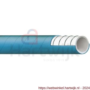 Baggerman Milkcord SP10 levensmiddelen zuig-pers melkslang 63x79 mm met spiraal wit-blauw - H50051189 - afbeelding 1