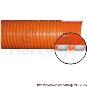 Baggerman Quadriflex zuig- en persslang inwendig diameter 90 mm PVC kunststof oranje - H50051350 - afbeelding 1